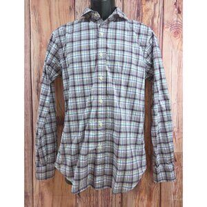 Polo Ralph Lauren Mens Slim Fit Plaid Button-Down Shirt Medium